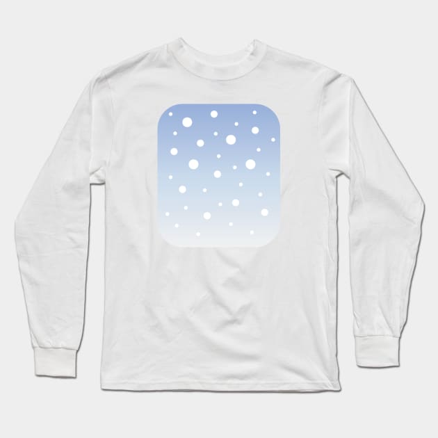 Wintermood | White | Blue Gradient Long Sleeve T-Shirt by Wintre2